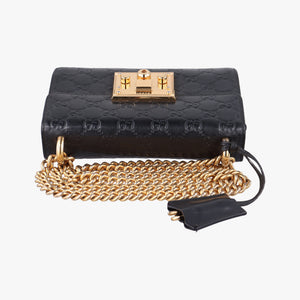 Vintage Gucci Padlock Black Leather 409487 shoulderbag | stylenewstar
