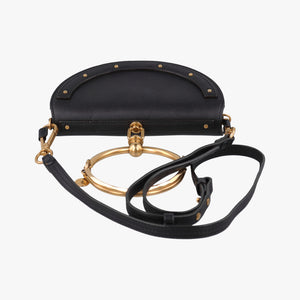 Pre-owned Chloe Nile Minaudiere Black Leather shoulderbag | stylenewstar