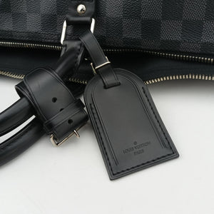 Pre-owned Louis Vuitton Keepall Bandouliere 45 Noir Damier Graphite N41418 shoulderbag | stylenewstar