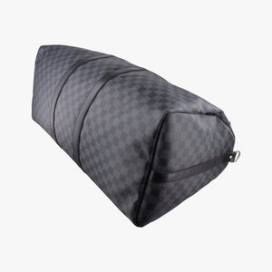 Pre-owned Louis Vuitton Keepall Bandouliere 45 Noir Damier Graphite N41418 shoulderbag | stylenewstar