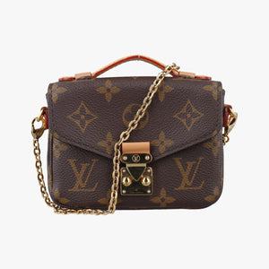 Pre-owned Louis Vuitton Micro Metis Brown Monogram Canvas M81267 shoulderbag | stylenewstar