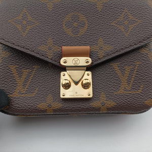 Pre-owned Louis Vuitton Micro Metis Brown Monogram Canvas M81267 shoulderbag | stylenewstar