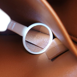 Pre-owned Celine Claude Triomphe Brown PVC coated canvas shoulderbag | stylenewstar