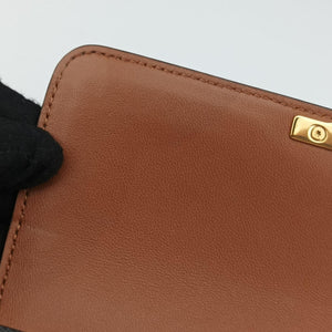 Pre-owned Celine Claude Triomphe Brown PVC coated canvas shoulderbag | stylenewstar