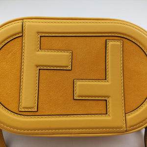 Secondhand Fendi Aurock Camera Case Mini Yellow Suede × Leather 8BS058 shoulderbag | stylenewstar