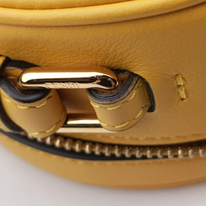 Secondhand Fendi Aurock Camera Case Mini Yellow Suede × Leather 8BS058 shoulderbag | stylenewstar