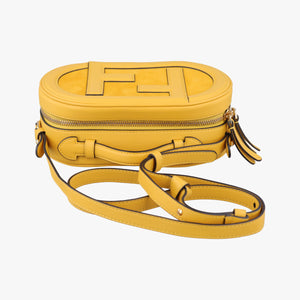 Secondhand Fendi Aurock Camera Case Mini Yellow Suede × Leather 8BS058 shoulderbag | stylenewstar