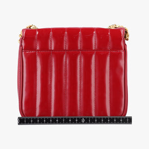 Vintage Yves Saint Laurent VICKY Red Patent Leather 538439 shoulderbag | stylenewstar