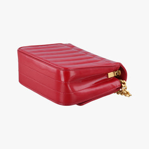 Vintage Yves Saint Laurent VICKY Red Patent Leather 538439 shoulderbag | stylenewstar
