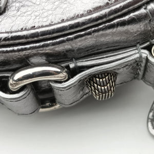 Vintage Balenciaga Heart mini Silver Lambskin shoulderbag | stylenewstar