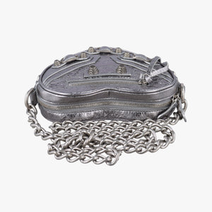 Vintage Balenciaga Heart mini Silver Lambskin shoulderbag | stylenewstar