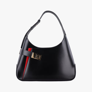 Pre-owned Ferragamo Archive Black Leather shoulderbag | stylenewstar