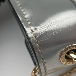 Pre-owned Bvlgari SERPENTI FOREVER Silver Enamel shoulderbag | stylenewstar