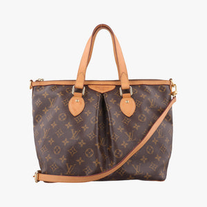 Pre-owned Louis Vuitton PALERMO GM brown Monogram Canvas M40146 shoulderbag | stylenewstar