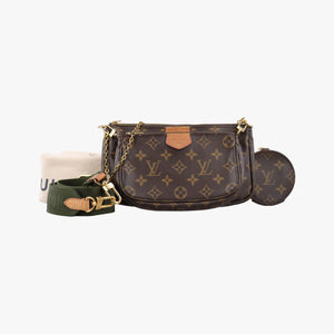 Secondhand Louis Vuitton Multi Pochette Accessoir brown×khaki Monogram Canvas M44813 shoulderbag | stylenewstar