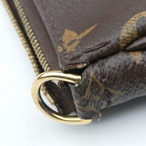 Secondhand Louis Vuitton Multi Pochette Accessoir brown×khaki Monogram Canvas M44813 shoulderbag | stylenewstar