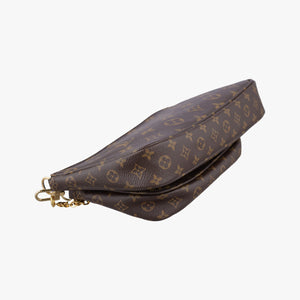 Secondhand Louis Vuitton Multi Pochette Accessoir brown×khaki Monogram Canvas M44813 shoulderbag | stylenewstar