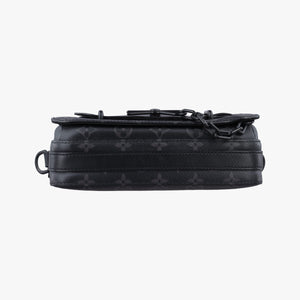 Pre-owned Louis Vuitton Steamer Messenger BLACK Monogram Eclipse M45585 shoulderbag | stylenewstar
