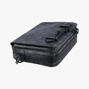 Pre-owned Louis Vuitton Steamer Messenger BLACK Monogram Eclipse M45585 shoulderbag | stylenewstar