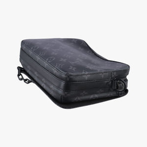 Pre-owned Louis Vuitton Steamer Messenger BLACK Monogram Eclipse M45585 shoulderbag | stylenewstar