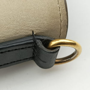 Pre-owned Celine Luggage nano Shopper Beige×white×black Leather shoulderbag | stylenewstar
