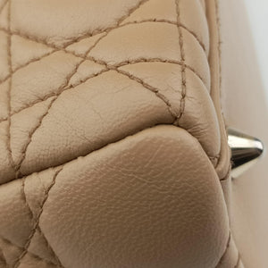 Pre-owned Christian Dior Lady Dior Beige lambskin shoulderbag | stylenewstar