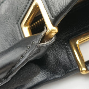Pre-owned Prada Soft Shopping Black Leather shoulderbag | stylenewstar