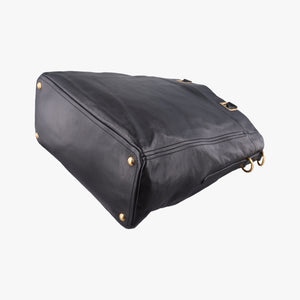 Pre-owned Prada Soft Shopping Black Leather shoulderbag | stylenewstar