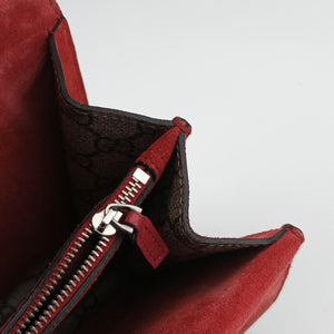 Pre-owned Gucci Dionysus beige×red PVC coated canvas×suede 400249 shoulderbag | stylenewstar