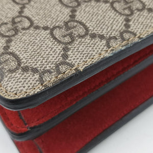 Pre-owned Gucci Dionysus beige×red PVC coated canvas×suede 400249 shoulderbag | stylenewstar