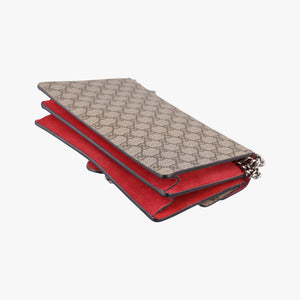 Pre-owned Gucci Dionysus beige×red PVC coated canvas×suede 400249 shoulderbag | stylenewstar
