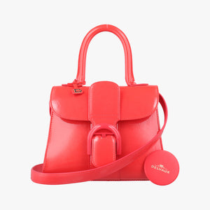 Pre-owned Delvaux Brillant Mini Red Enamel shoulderbag | stylenewstar