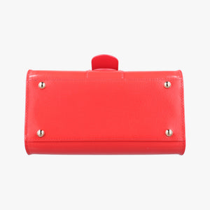 Pre-owned Delvaux Brillant Mini Red Enamel shoulderbag | stylenewstar