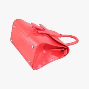 Pre-owned Delvaux Brillant Mini Red Enamel shoulderbag | stylenewstar