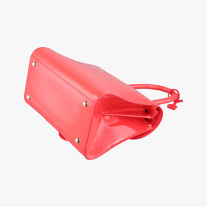 Pre-owned Delvaux Brillant Mini Red Enamel shoulderbag | stylenewstar
