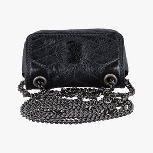 Vintage Yves Saint Laurent Niki Black lambskin 710844 shoulderbag | stylenewstar