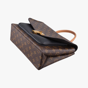 Pre-owned Louis Vuitton MARIGNAN brown×black Monogram Canvas×calf leather M44259 shoulderbag | stylenewstar