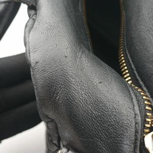 Secondhand VERSACE Devotion Black Leather handbag | stylenewstar