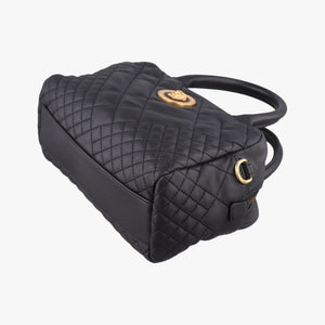 Secondhand VERSACE Devotion Black Leather handbag | stylenewstar