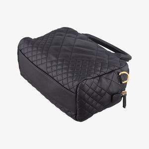 Secondhand VERSACE Devotion Black Leather handbag | stylenewstar
