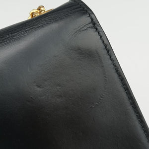 Pre-owned Yves Saint Laurent KATE Black Leather 474366 shoulderbag | stylenewstar