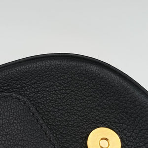Pre-owned Valentino VRING Black Leather shoulderbag | stylenewstar