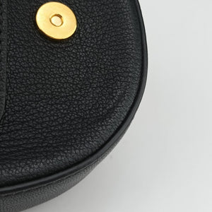 Pre-owned Valentino VRING Black Leather shoulderbag | stylenewstar