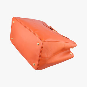 Pre-owned Prada Galleria Orange SAFFIANO Leather BN1844 handbag | stylenewstar
