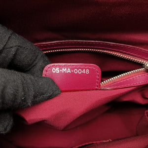 Pre-owned Christian Dior Karenina Burgundy lambskin handbag | stylenewstar