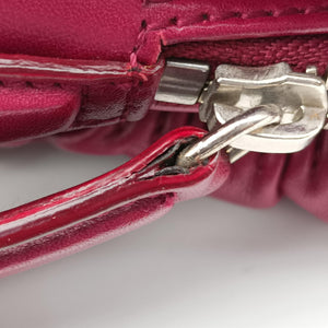 Pre-owned Christian Dior Karenina Burgundy lambskin handbag | stylenewstar