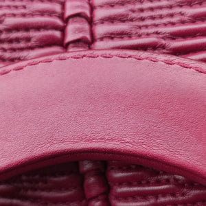 Pre-owned Christian Dior Karenina Burgundy lambskin handbag | stylenewstar