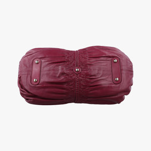 Pre-owned Christian Dior Karenina Burgundy lambskin handbag | stylenewstar