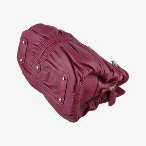 Pre-owned Christian Dior Karenina Burgundy lambskin handbag | stylenewstar