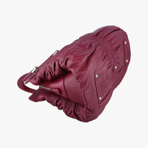 Pre-owned Christian Dior Karenina Burgundy lambskin handbag | stylenewstar